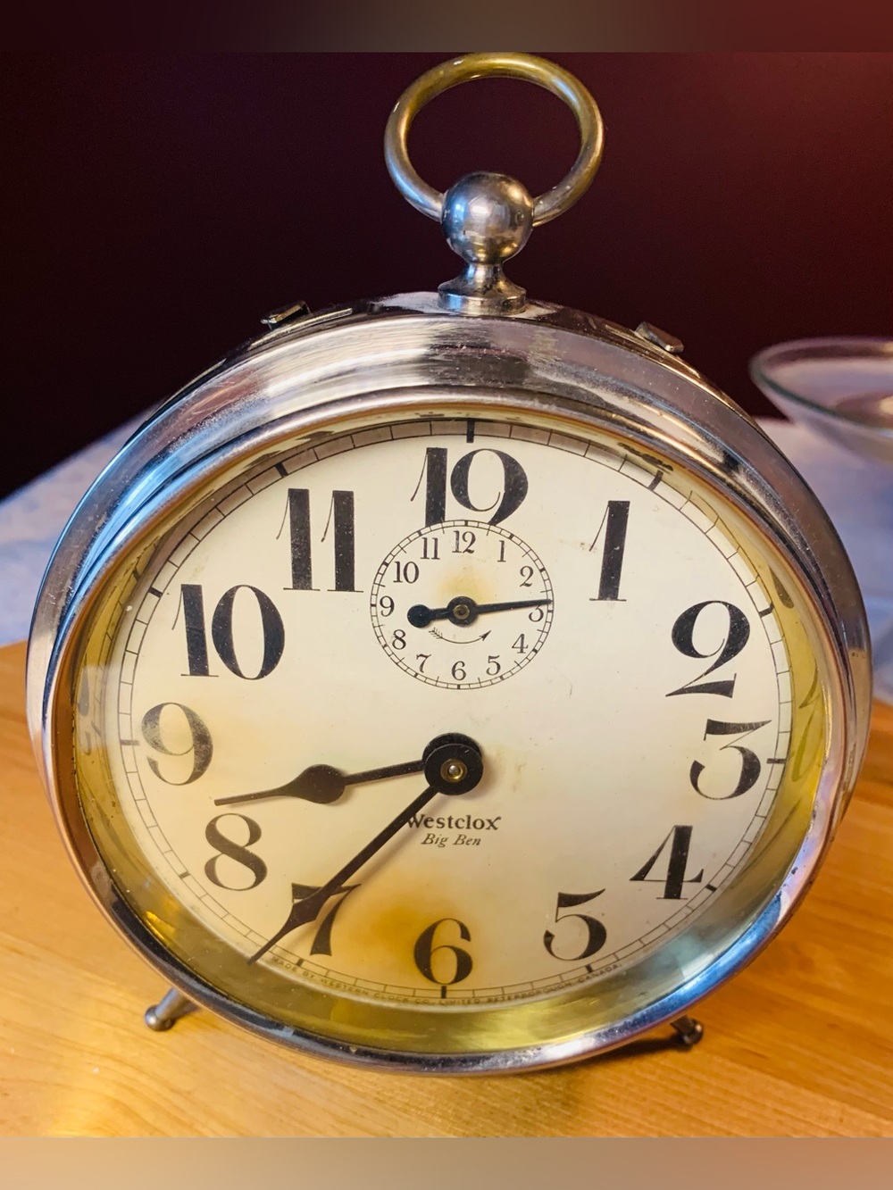 Antique Big Ben Westclox alarm clock dated 1919